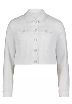 Джинсовая куртка с нашивками Vera Mont, белый