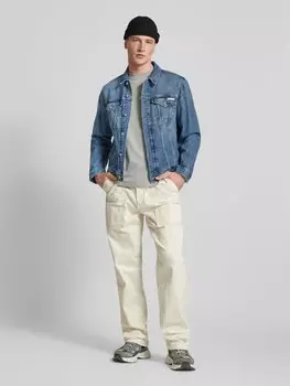 Джинсовая куртка с нашивкой-лейблом Calvin Klein Jeans