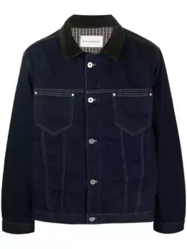 Джинсовая куртка с нашивкой-логотипом Drle De Monsieur, синий
