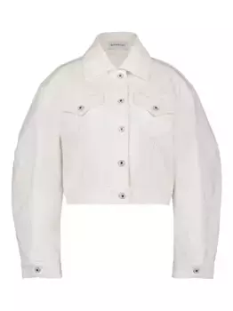 Джинсовая куртка с нашивкой-логотипом Givenchy, белый