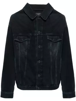 Джинсовая куртка с открытыми плечами Balenciaga, синий