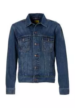 Джинсовая куртка с отложным воротником стираная Wrangler, серый