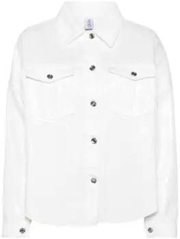 Джинсовая куртка с пайетками LIU JO, белый