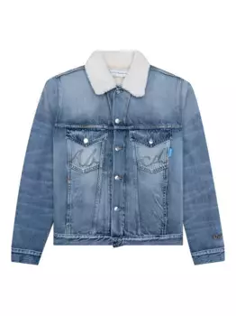 Джинсовая куртка с подкладкой из овчины Advisory Board Crystals, синий