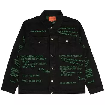 Джинсовая куртка с потертостями Who Decides War Monster, цвет Черный