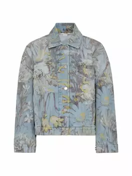 Джинсовая куртка с принтом Rewild Flora Stella McCartney
