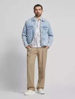 Джинсовая куртка с прорезными карманами Scotch & Soda, светло-голубой