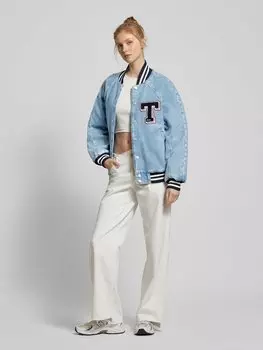 Джинсовая куртка с ребристыми манжетами Tommy Jeans, светло-голубой