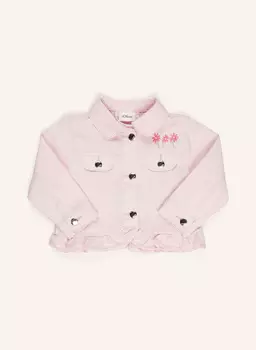 Джинсовая куртка с воланами S.Oliver Red, розовый