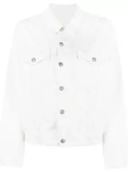 Джинсовая куртка с вырезами MM6 Maison Margiela, белый