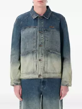 Джинсовая куртка с вышитым логотипом dime, синий