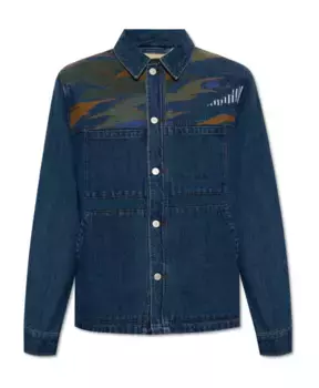 Джинсовая куртка с вышивкой Ps By Paul Smith, синий