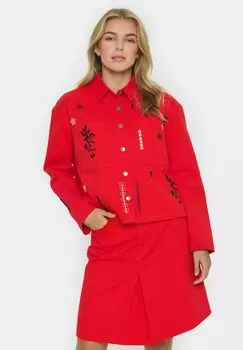Джинсовая куртка Saint Tropez, красный