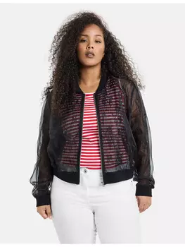 Джинсовая куртка SAMOON, черный