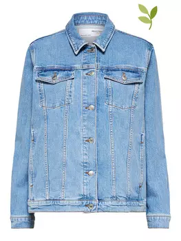 Джинсовая куртка SELECTED FEMME, светло-синий