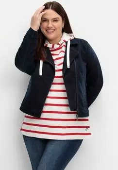 Джинсовая куртка Sheego, темно-синий