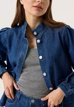 Джинсовая куртка SLZIANNA Soaked in Luxury, синие джинсы