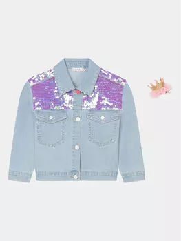 Джинсовая куртка стандартного кроя Billieblush, синий