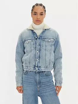 Джинсовая куртка стандартного кроя Calvin Klein Jeans, синий