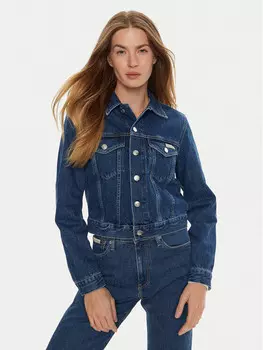 Джинсовая куртка стандартного кроя Calvin Klein Jeans, синий