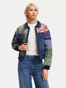 Джинсовая куртка стандартного кроя Desigual, мультиколор