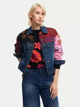 Джинсовая куртка стандартного кроя Desigual, мультиколор