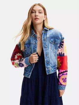 Джинсовая куртка стандартного кроя Desigual, синий