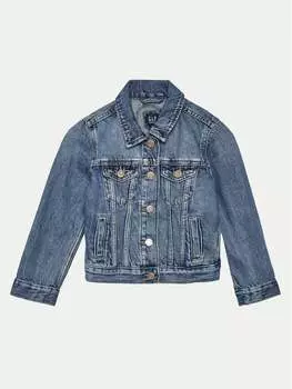 Джинсовая куртка стандартного кроя Gap, синий