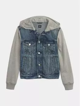 Джинсовая куртка стандартного кроя Gap, синий