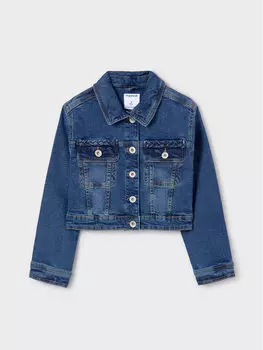 Джинсовая куртка стандартного кроя Mayoral, синий
