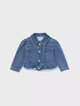 Джинсовая куртка стандартного кроя Mayoral, синий
