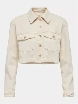 Джинсовая куртка стандартного кроя Only, бежевый