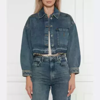 Джинсовая куртка стандартного кроя Patrizia Pepe, синий