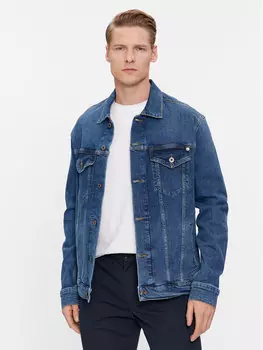 Джинсовая куртка стандартного кроя Pepe Jeans, синий