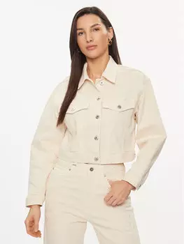 Джинсовая куртка стандартного кроя United Colors Of Benetton, экрю