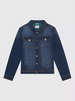 Джинсовая куртка стандартного кроя United Colors Of Benetton, синий