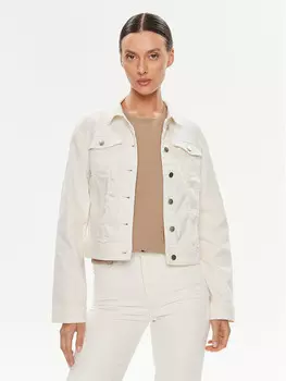Джинсовая куртка стандартного кроя Vila, белый