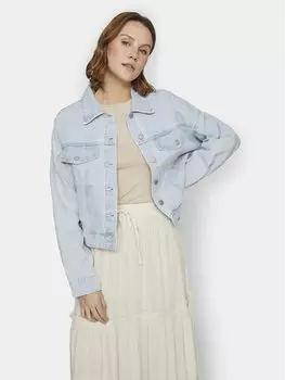 Джинсовая куртка стандартного кроя Vila, синий