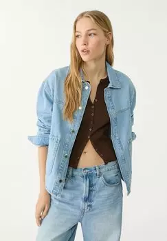 Джинсовая куртка Stradivarius, синий