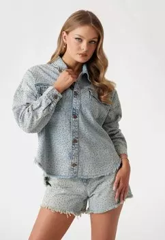 Джинсовая куртка STRASS Guess, синий