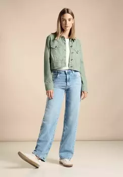 Джинсовая куртка Street One, зеленый