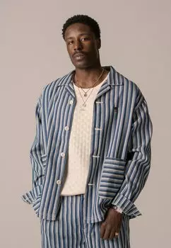 Джинсовая куртка STRIPED JACKET UNISEX BLKVIS, белый