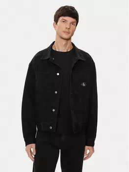 Джинсовая куртка свободного кроя Calvin Klein Jeans, черный