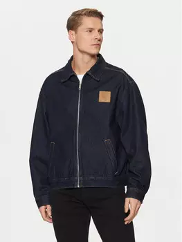 Джинсовая куртка свободного кроя Calvin Klein Jeans, синий