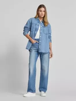 Джинсовая куртка свободного кроя из чистого хлопка Tom Tailor Denim