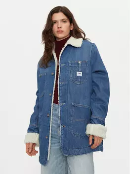 Джинсовая куртка свободного кроя Lee, синий