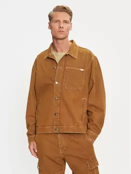 Джинсовая куртка свободного кроя Mustang, коричневый