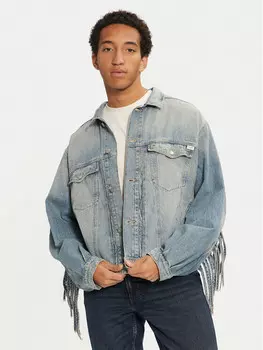 Джинсовая куртка свободного кроя Mustang, синий