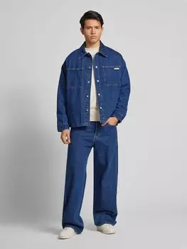 Джинсовая куртка свободного кроя с нашивкой-лейблом Calvin Klein Jeans