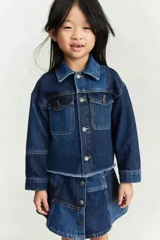 Джинсовая куртка свободного покроя H&M, синий